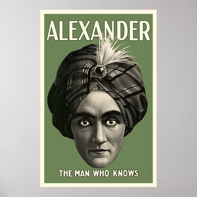 Der Mann, der Poster kennt - Grün (Vorne)