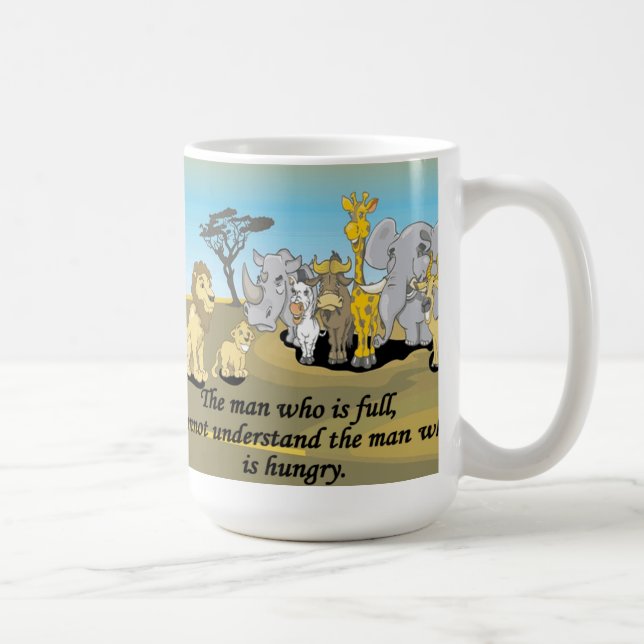 Der Mann, der voll ist, kann den Mann nicht Kaffeetasse (Rechts)