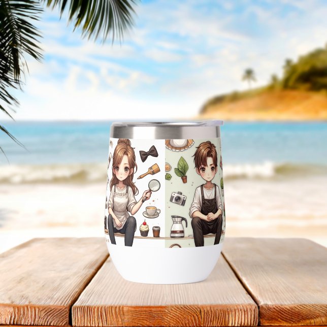 Der Mann, die Frau. 1 Wasserflasche (Strand)