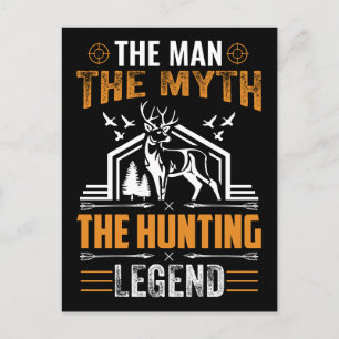 Der Mann, die Legende, die Jagd-Legende - Hirschhü Postkarte