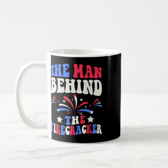 Der Mann hinter dem Feuerwerk 4. Juli Geschlecht  Kaffeetasse (Links)