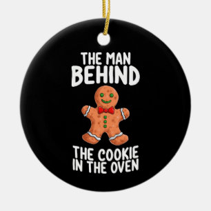 Der Mann hinter dem Keks zu Weihnachten pro Keramik Ornament