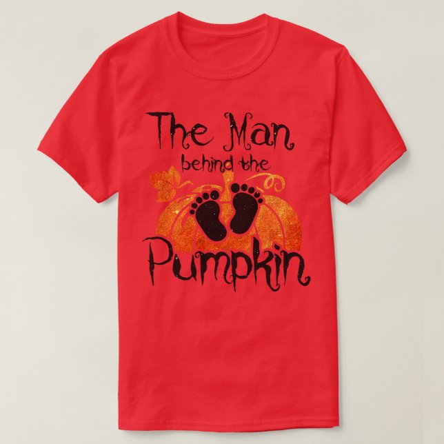 Der Mann hinter dem Kürbis (3) T-Shirt (Design vorne)