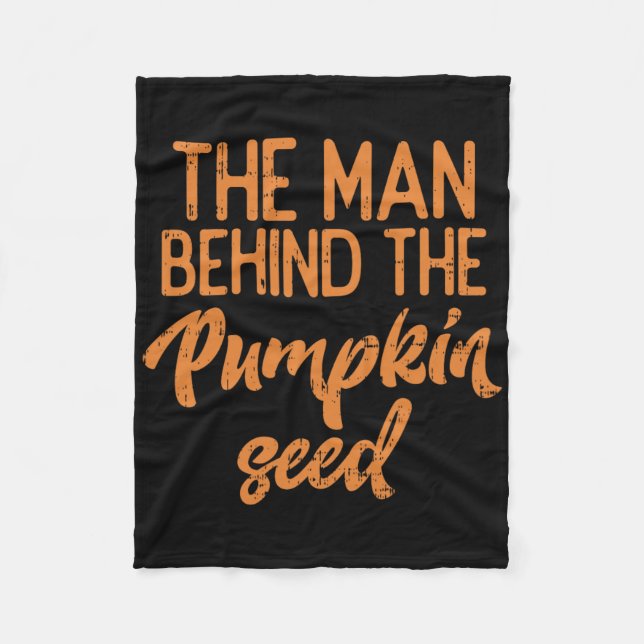 Der Mann hinter dem Kürbisgefühl Halloweenschwange Fleecedecke (Vorderseite)