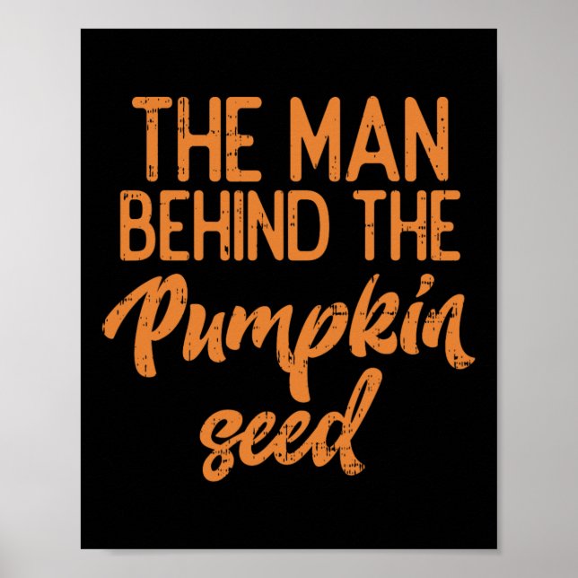 Der Mann hinter dem Kürbisgefühl Halloweenschwange Poster (Vorne)