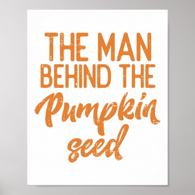 Der Mann hinter dem Kürbisgefühl Halloweenschwange Poster (Vorne)