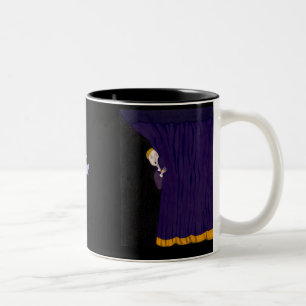 Der Mann hinter dem Vorhang Zweifarbige Tasse