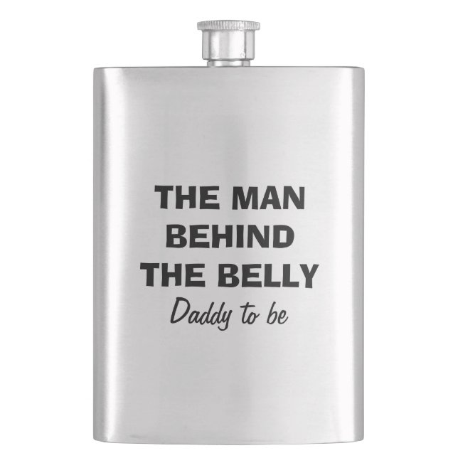 Der Mann hinter der Bauchflasche für Papa zu sein Flachmann (Vorderseite)