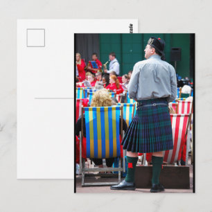 Der Mann im Kilt Postkarte