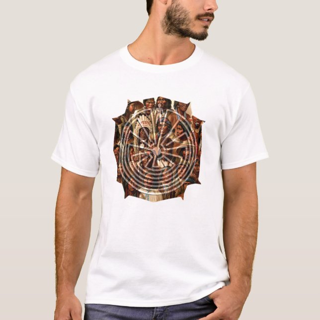 Der Mann im Labyrinth - Volksart T-Shirt (Vorderseite)