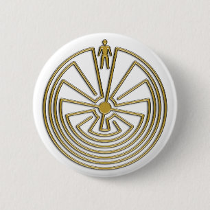 Der Mann im Maze - Gold Button