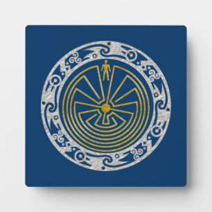 Der Mann im Maze - Gold im Ornament Fotoplatte