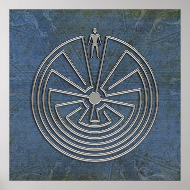 Der Mann im Maze - Silber Poster (Vorne)