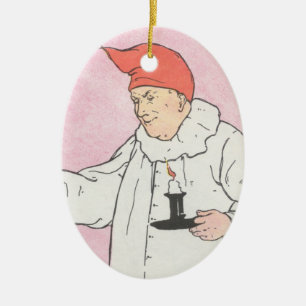 Der Mann im Mond schaute aus dem Mond heraus Keramik Ornament
