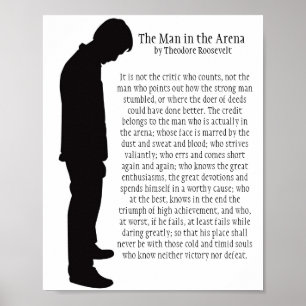 Der Mann in der Arena 8 x 10 Poster