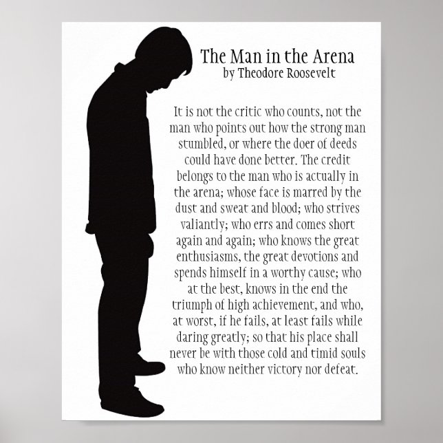Der Mann in der Arena 8 x 10 Poster (Vorne)
