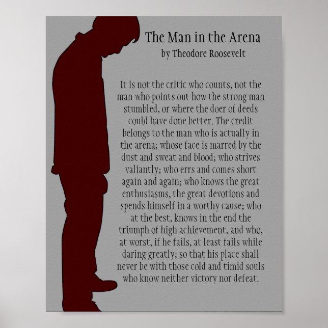 Der Mann in der Arena 8 x 10 Poster (Vorne)