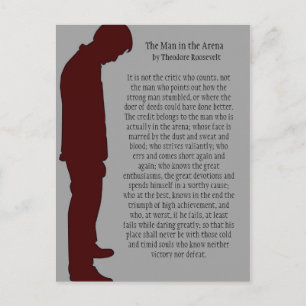 Der Mann in der Arena Postkarte