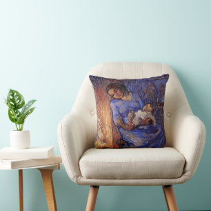 Der Mann ist auf See von Vincent van Gogh Kissen