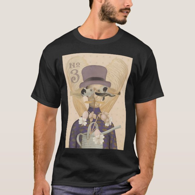 Der Mann mit dem geflügelten Fisch T-Shirt (Vorderseite)