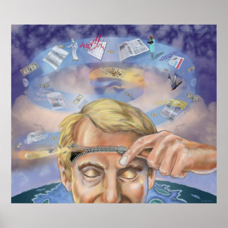 Der Mann mit Reißverschluss Poster