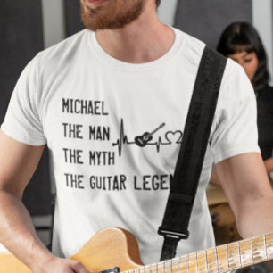 Der Mann Mythos Gitarren-Legende Papa Vatertag T-Shirt