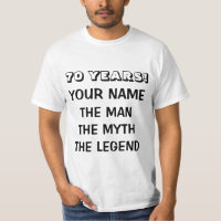Der Mann Mythos Legende in Shirt für 70. Geburtsta