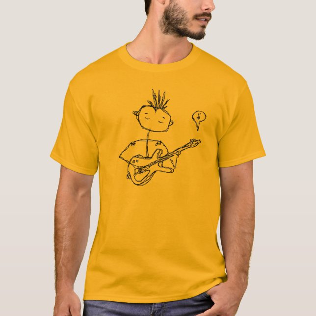 der Mann und seine Gitarre T-Shirt (Vorderseite)