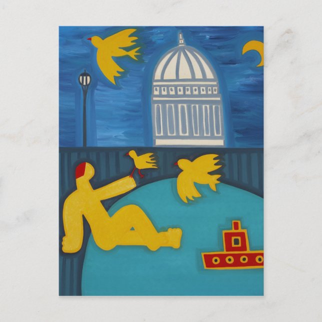 Der Mann unter der Brücke 2006 Postkarte (Vorderseite)