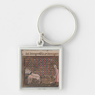 Der Mann verpflichtet, für ein Leben zu arbeiten Schlüsselanhänger