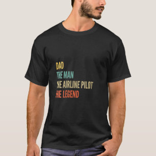 Der Mann wird als Vater in die Luft getrieben. T-Shirt