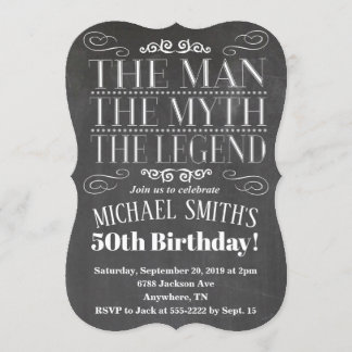 Der Mann zum Geburtstag Einladung