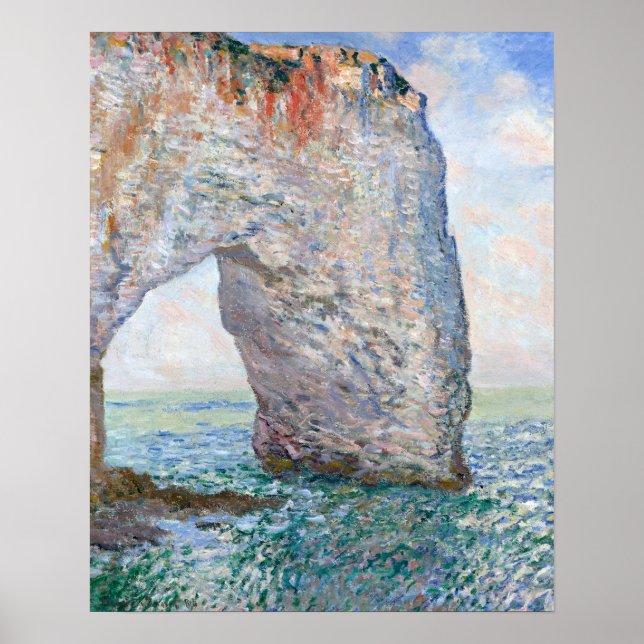 Der Manneporte bei Etretat von Claude Monet Poster (Vorne)