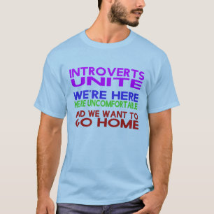 Der Männer "Introverts vereinigen" T - Shirt 2