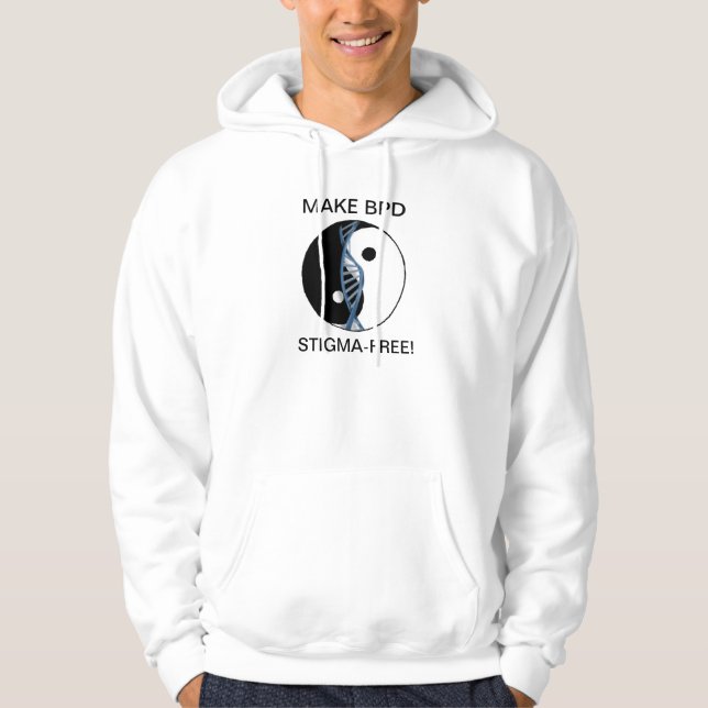 Der Männer "MACHEN BPD STIGMA-FREE!" Hoodie (Vorderseite)