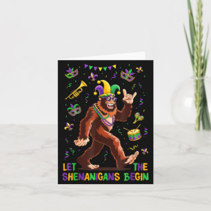Der Männer Mardi Gras Lasst den Unfug Beginnen Karte