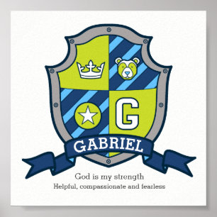 Der männliche Vorname Gabriel bedeutet Heraldik Bä Poster
