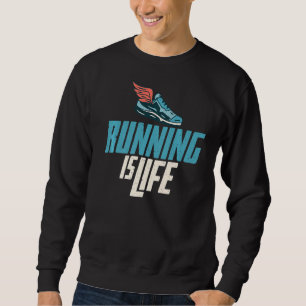 Der Marathonläufer läuft Sweatshirt
