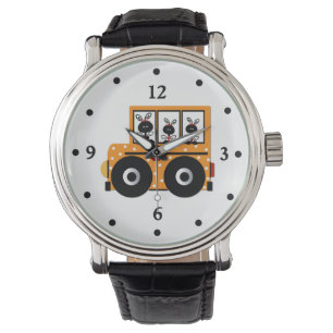 Der Marienkäfer-Schulbus-Uhr des Lehrers Armbanduhr