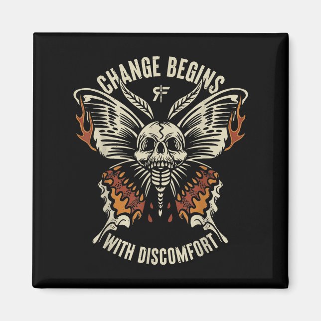 Der Marisa-Schmetterling-Totenkopf-Wechsel beginnt Magnet (Vorne)