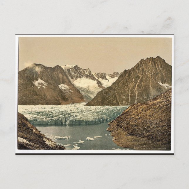 Der Marjelensee (700 Meter über dem Meer), das Wal Postkarte (Vorderseite)