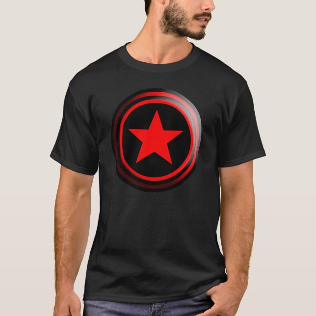 Der MARKE rote Stern T-Shirt (Vorderseite)