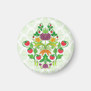 Der Markt-Damast des Bauern Magnet