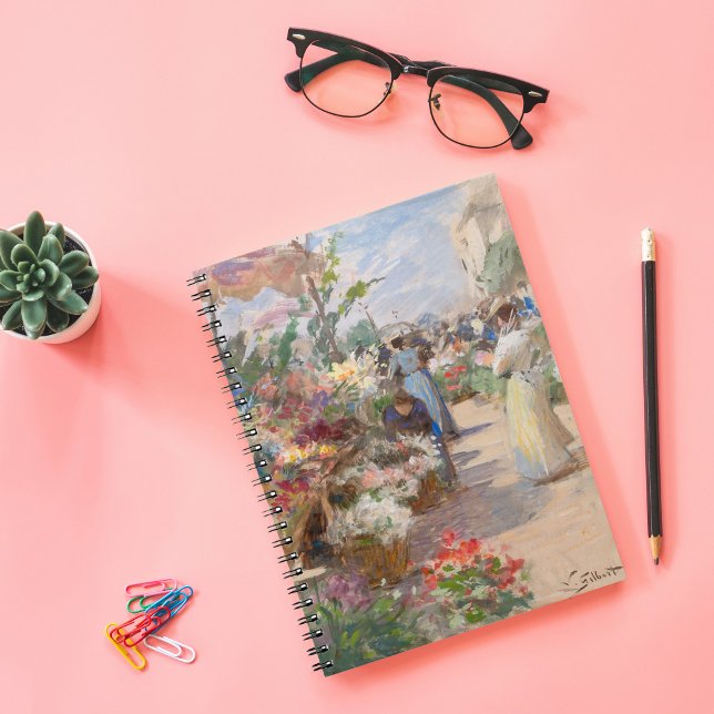 Der Markt für Blume | Victor Gabriel Gilbert Notizblock (Von Creator hochgeladen)