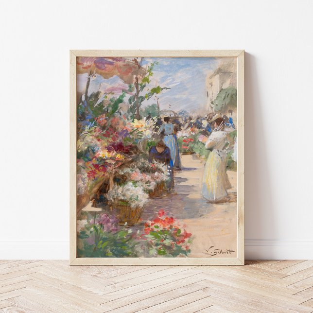 Der Markt für Blume | Victor Gabriel Gilbert Poster (Von Creator hochgeladen)