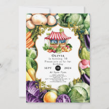 Der Markt für einfache Veggies-Bauern zum Geburtst