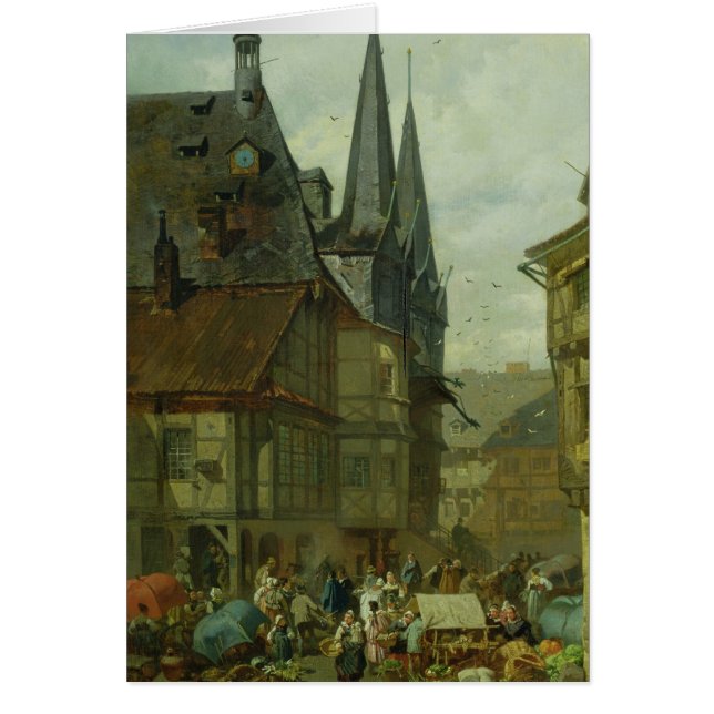 Der Markt in Wernigerode, 1861 (Vorne)