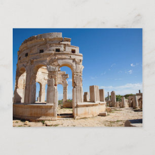 Der Markt, Leptis Magna, Al Khums Bezirk Postkarte