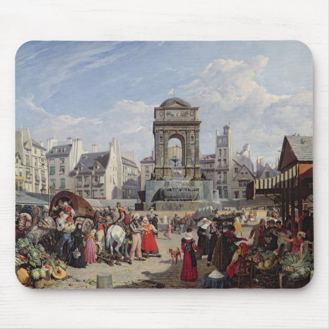 Der Markt und der Brunnen der Unschuldige Mousepad (Vorne)