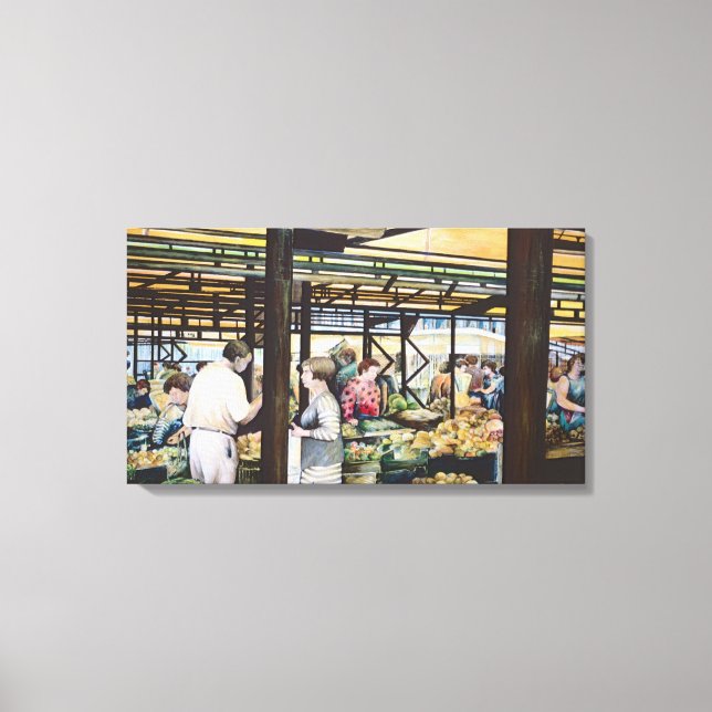 Der Markt Ungarns für Bauern von Miskolc Leinwanddruck (Vorderseite)